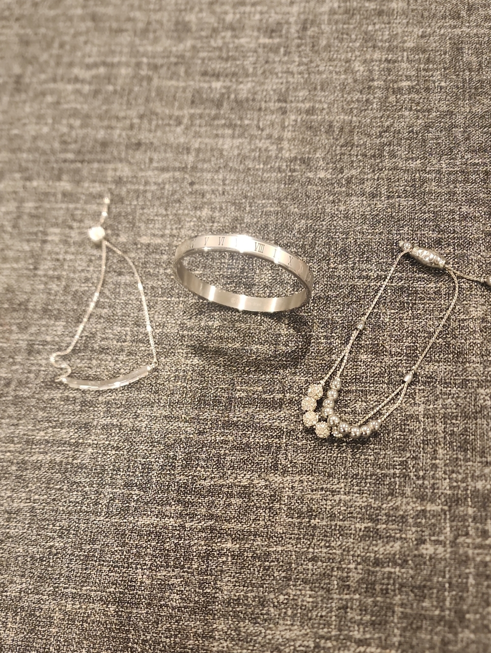 Silver Tone Roman Numeral Bangle Bracelet - Women Jewelry